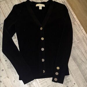 Michael Kors Black Cardigan Sweater